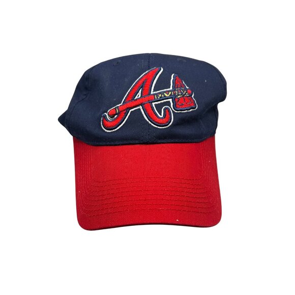 Atlanta Braves Navy & Red Baseball Cap By Outdoor Cap - Picture 1 of 5